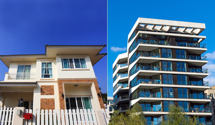 House versus condominium